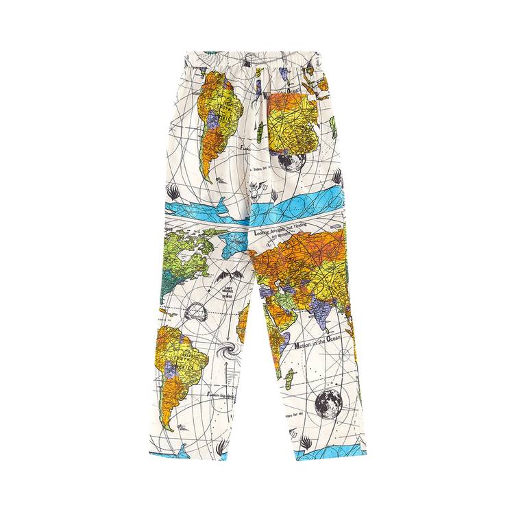 Buy Saint Michael x Dr. Woo Pajama World Map Pants 'White' - SM 