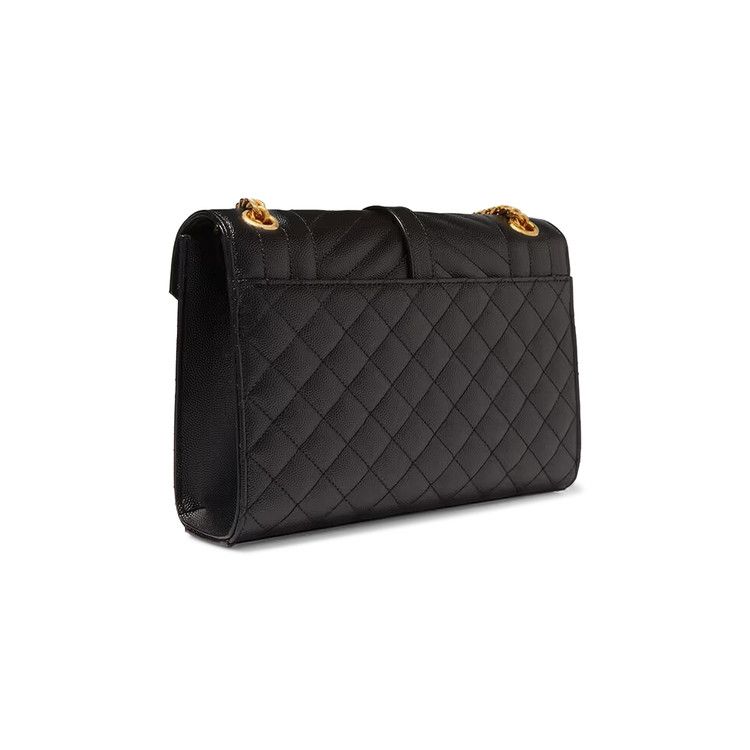 Saint Laurent Envelope Medium Bag Black/Trigalva