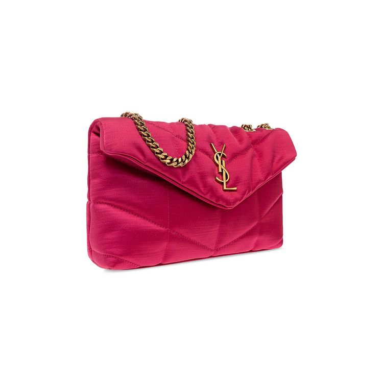 Saint Laurent Puffer Toy Quilted Shoulder Bag 'guava Pink'