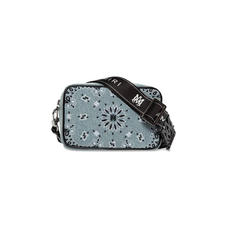 AMIRI JACQUARD CAMERA BAG - CLAY_INDIGO