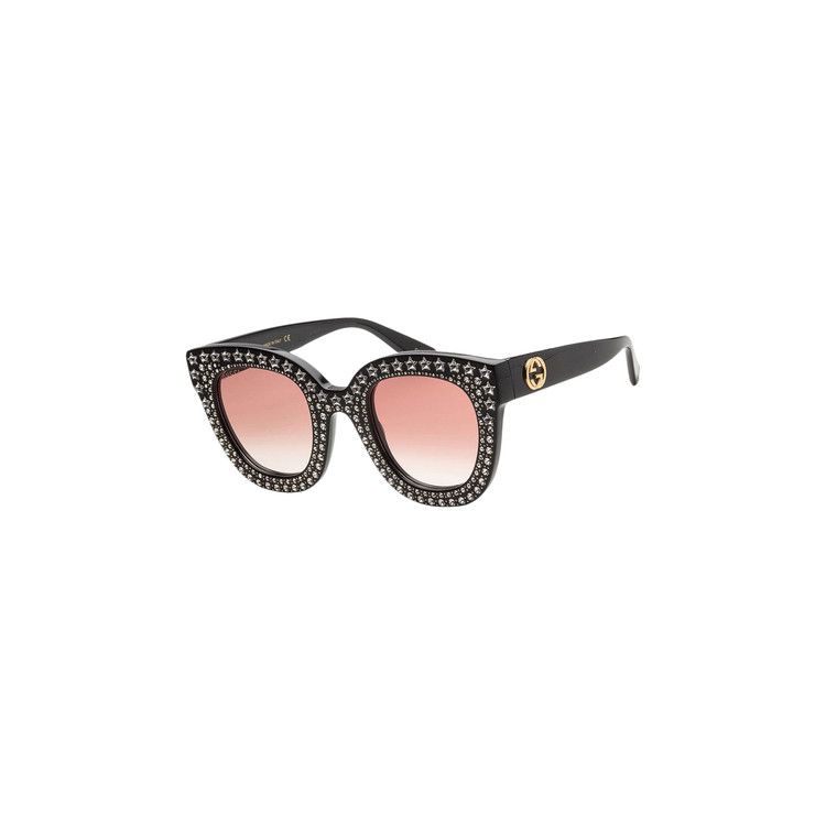 Gucci Cat Eye Sunglasses Shiny Black