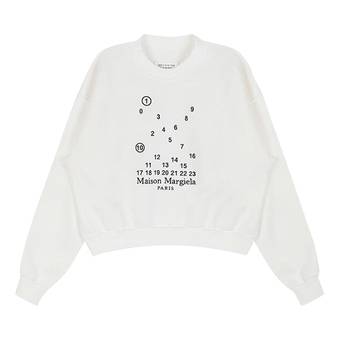 Buy Maison Margiela Numbers Logo Sweatshirt 'White