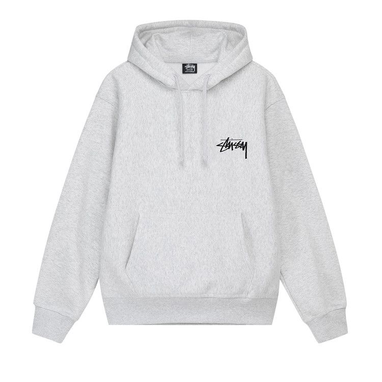 ★韓国の人気★【STUSSY】★STUSSY DICED OUT HOODIE★Black★ STÜSSY GLOBAL// * Stussy Diced Out Hoodie Ash Black