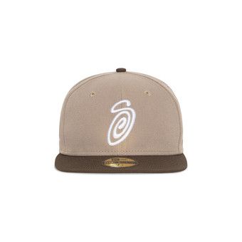 Buy Stussy Curly S 59Fifty New Era Cap 'Khaki/Brown