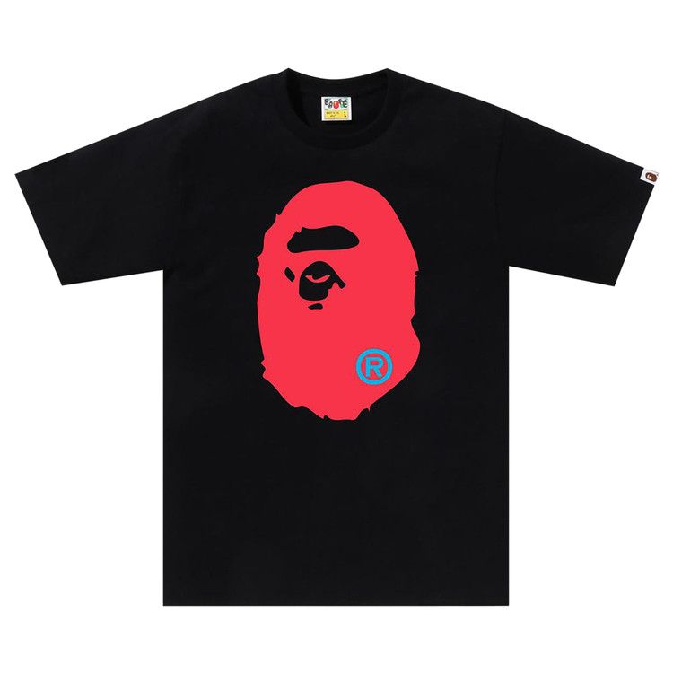 Bape Colors Big Ape Head T-Shirt Black