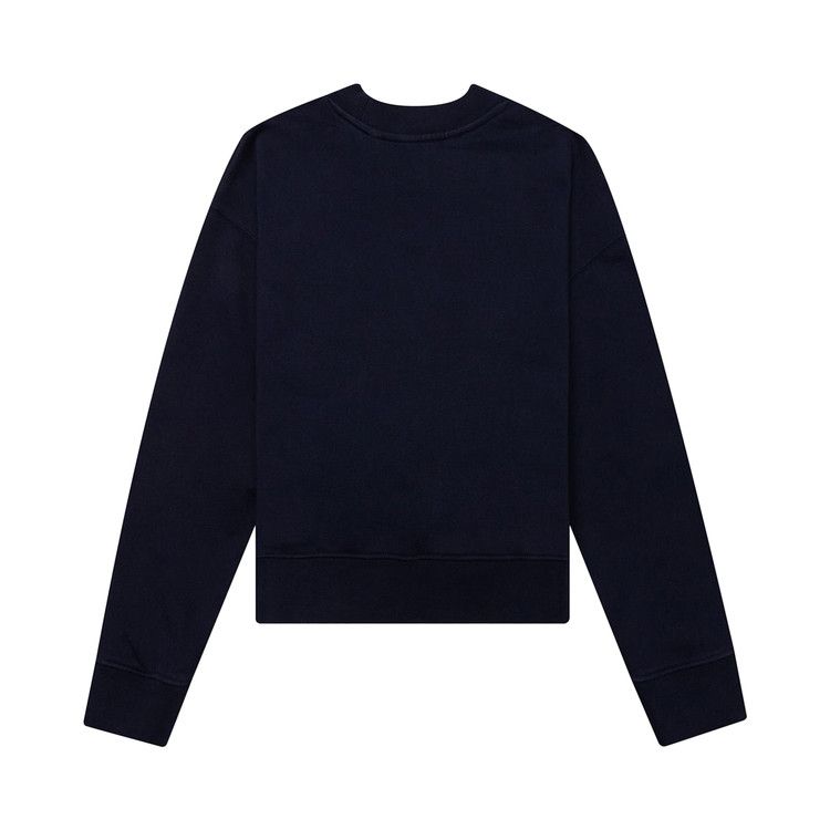 Palm Angels Kids Classic Curved Logo Crewneck 'navy Blue'