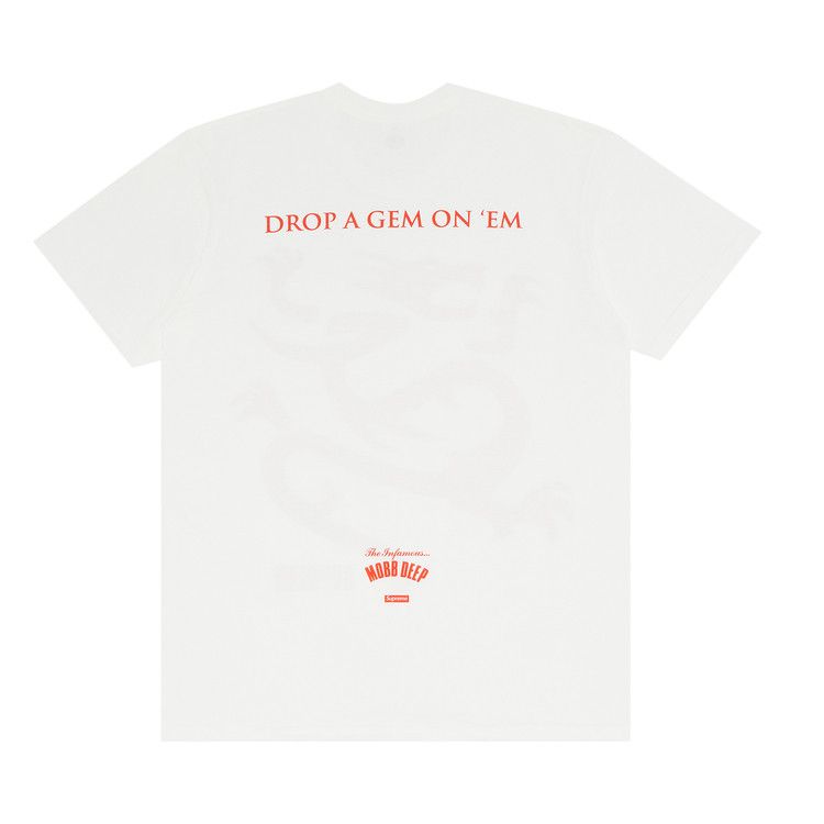 Buy Supreme Mobb Deep Dragon Tee 'White' - SS23T32 WHITE | GOAT CA