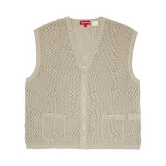 Buy Supreme Dragon Zip Up Sweater Vest 'Stone' - SS23SK21 