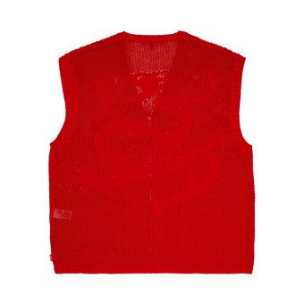 Buy Supreme Dragon Zip Up Sweater Vest 'Red' - SS23SK21 RED | GOAT