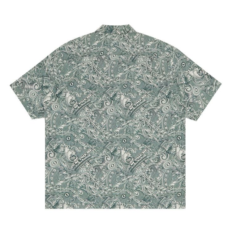 Supreme Dollar Shorts-Sleeve Shirt Green