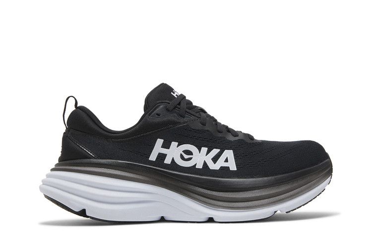 Hoka One One Bondi 8 Black White