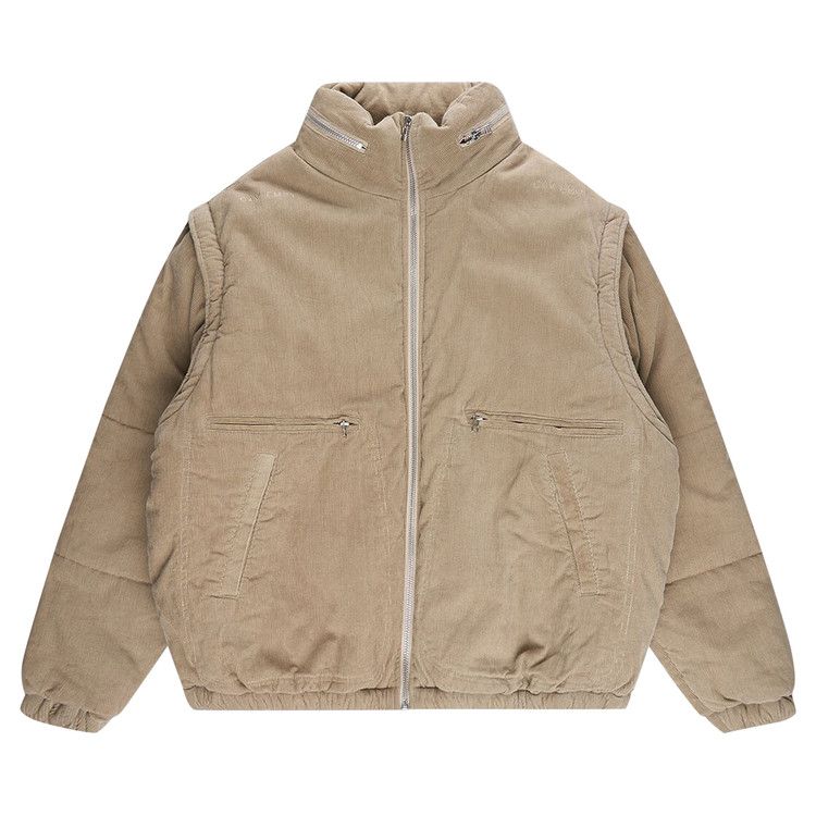 Buy Cav Empt Detach-Sleeve Cord Bomber Jacket 'Beige