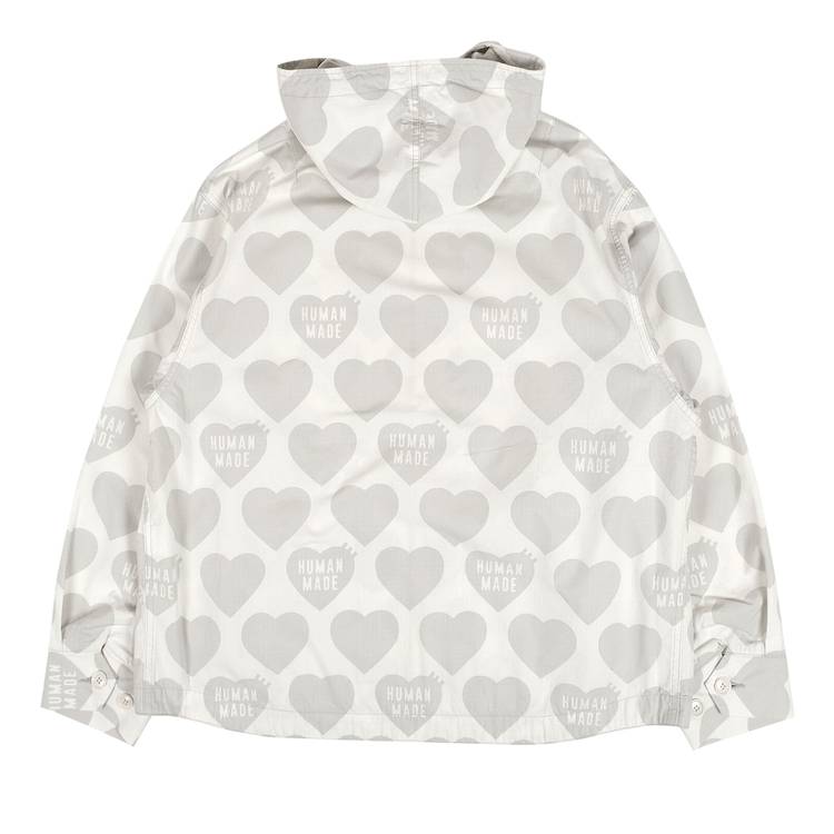 Human Made Heart Zip Up Parka 'White'