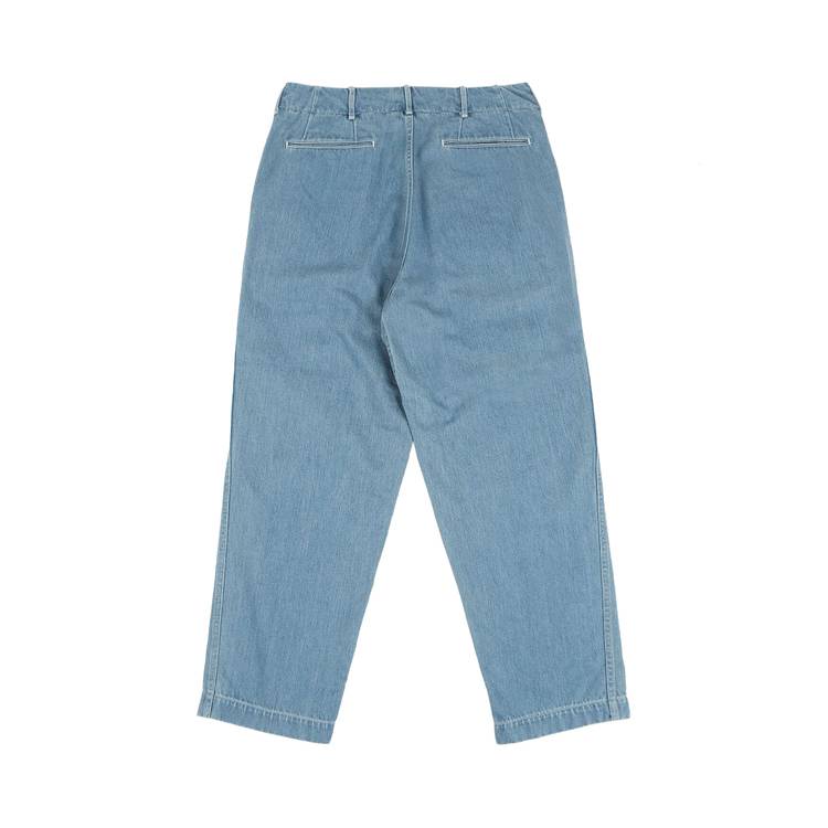 Buy nanamica Wide Denim Pants 'Indigo Bleach' - SUCS306E INDI