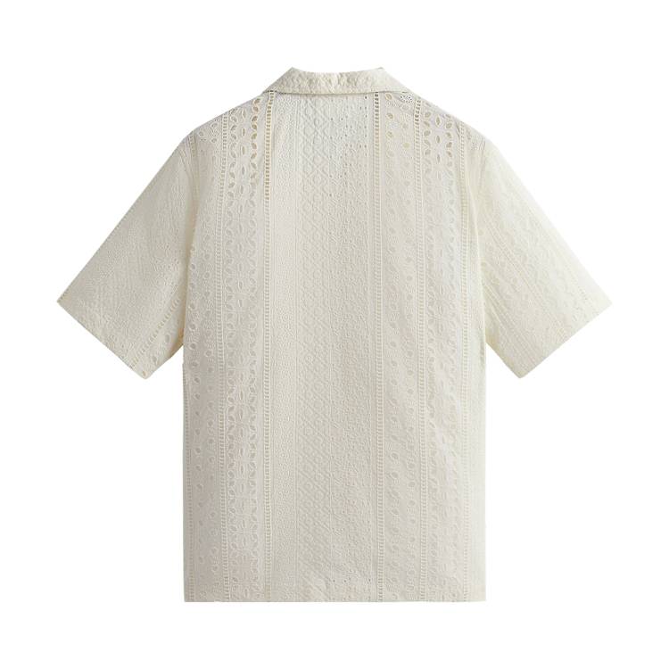 Buy Kith Eyelet Thompson Camp Collar Shirt 'Sandrift' - KHM031142