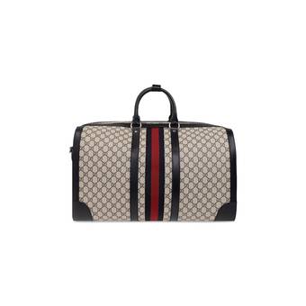Gucci Snake Print Leather Duffle in Black for Men