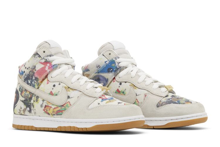 Buy Supreme x Dunk High SB 'Rammellzee' - FD8779 100 - White | GOAT