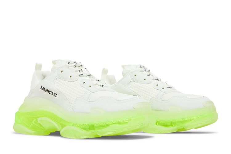 Balenciaga Wmns Triple S Sneaker 'Clear Sole - White Fluo Yellow'