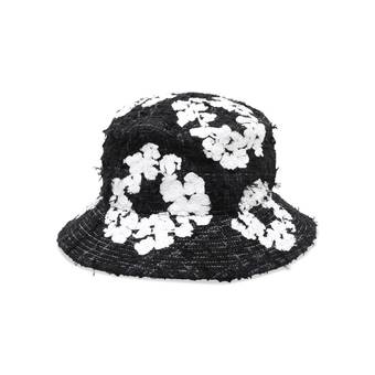 Buy READYMADE x Denim Tears Wreath Tweed Bucket Hat 'Black' - RE 