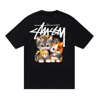 Buy Stussy Kittens Tee 'Black' - 1904965 BLAC | GOAT