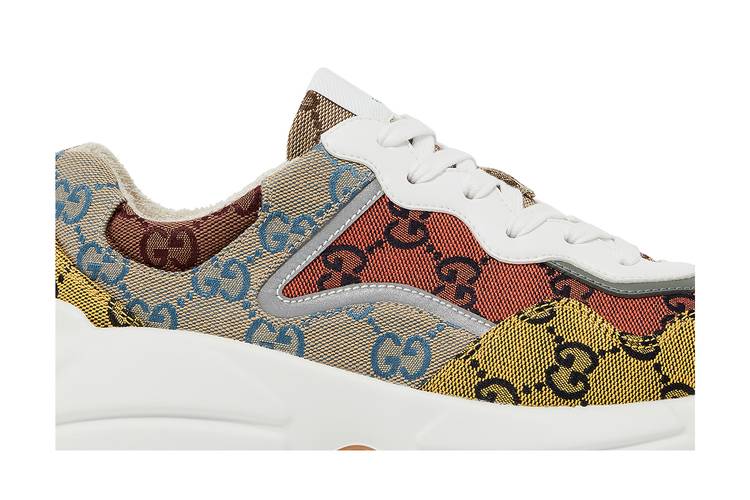 Gucci Rhyton Monogram Jacquard Sneakers - Blue