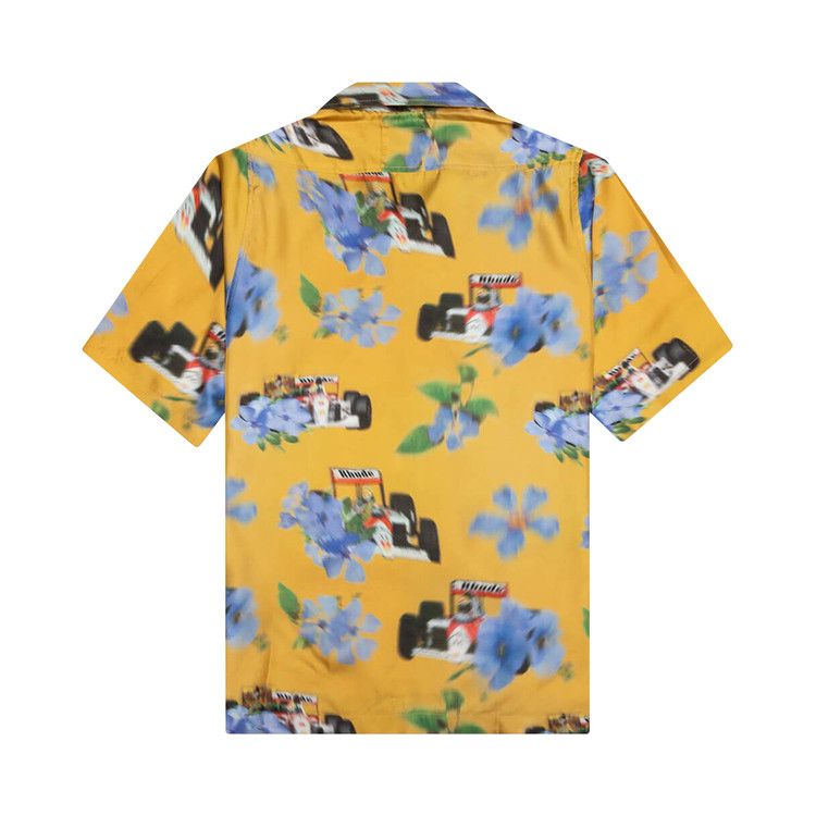 Rhude Loix Silk Shirt 'yellow/Multicolor'
