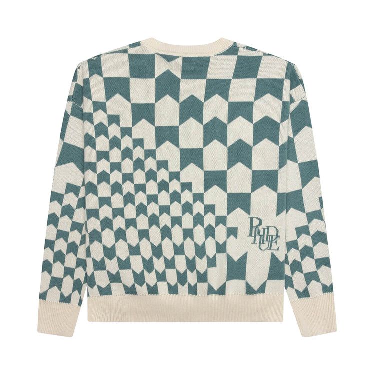 Rhude Cashmere Racing Crewneck Ivory/Spa