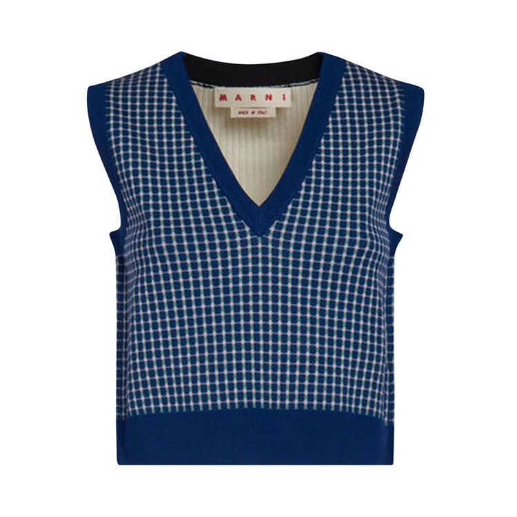 Buy Marni Sleeveless V Neck Sweater 'Multicolor