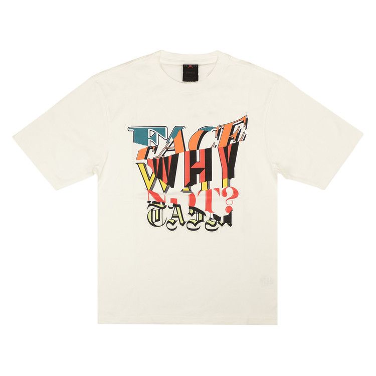 Air Jordan Why Not? X Facetasm Logo Shorts-Sleeve T-Shirt White