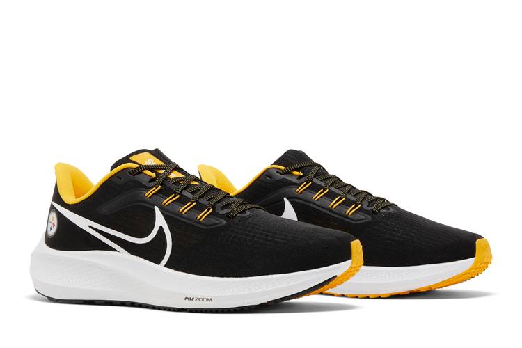 Nike Air Zoom Pegasus 39 Pittsburgh Steelers Shoes DR2059-001 Mens Sz 11.5