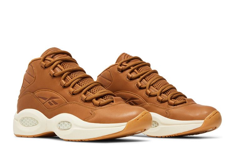 reebok question tan