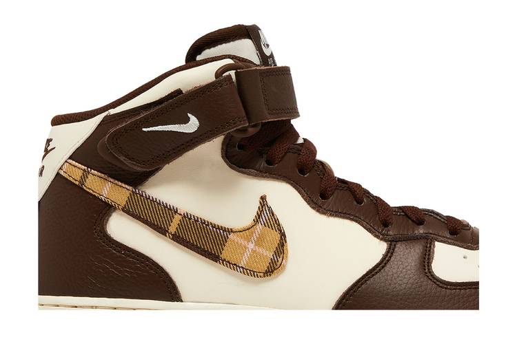 Nike Air Force 1 Mid Plaid Brown