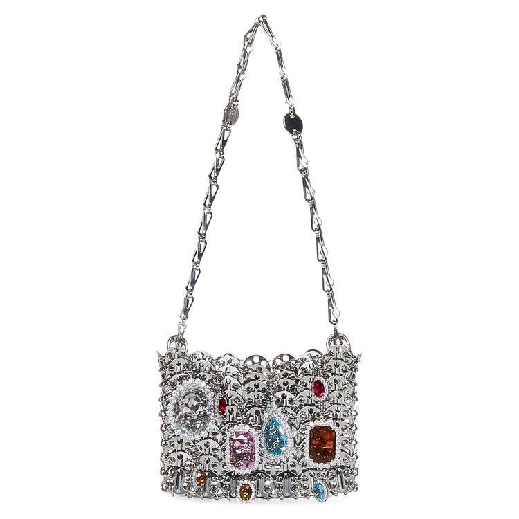 ショルダーバッグ・ポシェット RABANNE Woman Shoulder bag Silver 24PSS0437MET607 P040 RABANNE Woman Shoulder bag Silver 24PSS0437MET607 P040