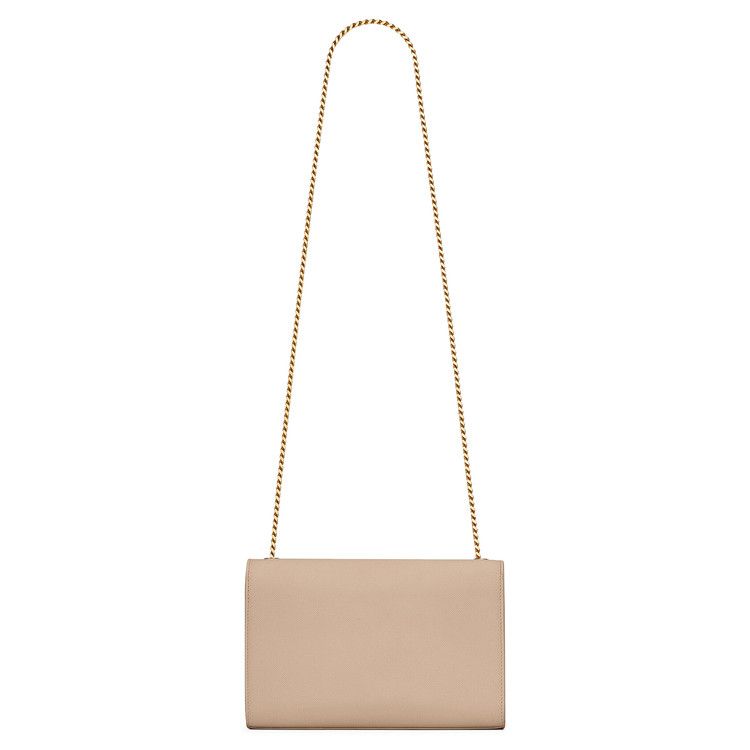 Saint Laurent Kate Medium Chain Bag Dark Beige
