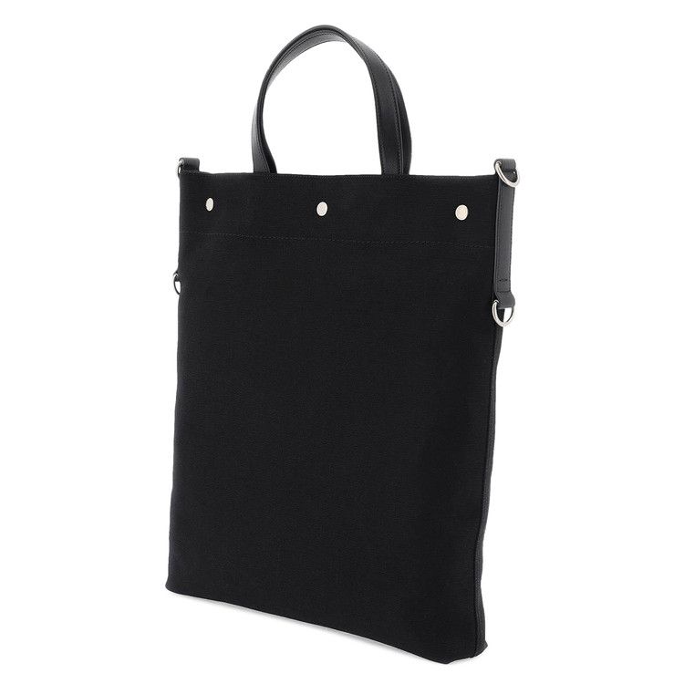 Saint Laurent North/South Universite Tote Bag Black/Soft Cream