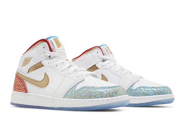 Jordan 1 Mid Sneaker School NC to Chicago (GS) - Thumbnail 9