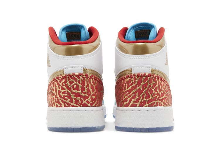 Jordan 1 Mid Sneaker School NC to Chicago (GS) - Thumbnail 7