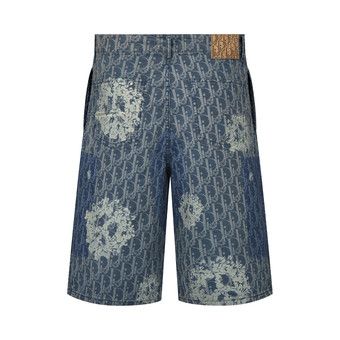 Buy Dior x Denim Tears Bermuda Shorts 'Blue' - 393D189BY528