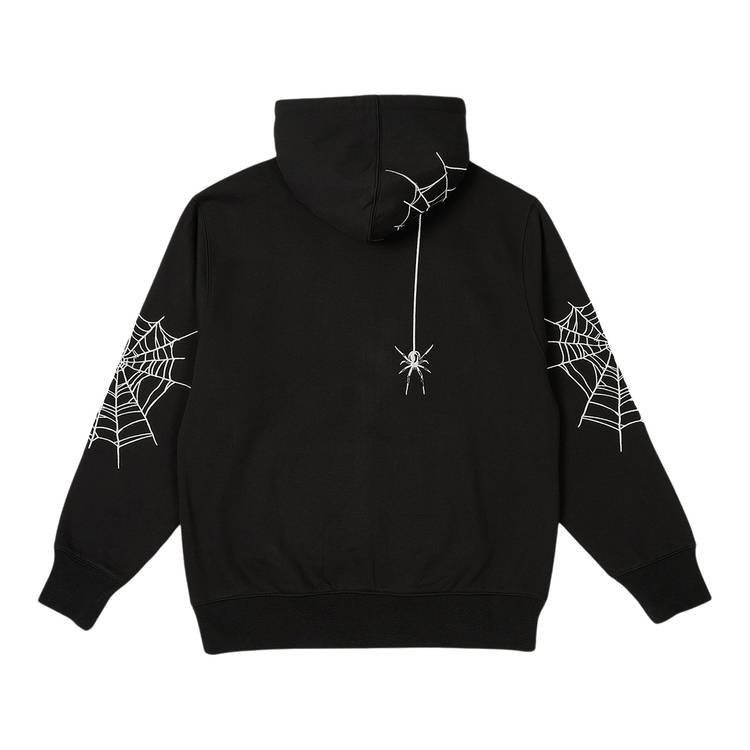 Buy Palace Spider Zip Hood 'Black' - P25CS076 | GOAT