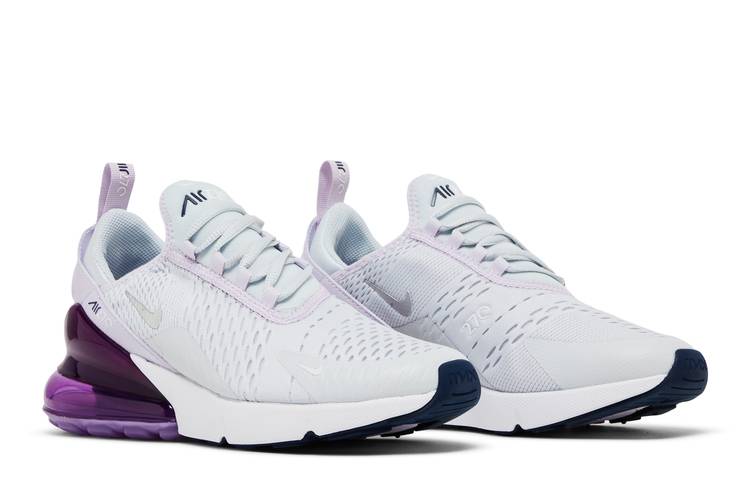 Nike Sportswear NIKE AIR MAX 270 (PS) - Trainers - pure platinum/metallic  silver/violet frost/midnight navy/multi-coloured 