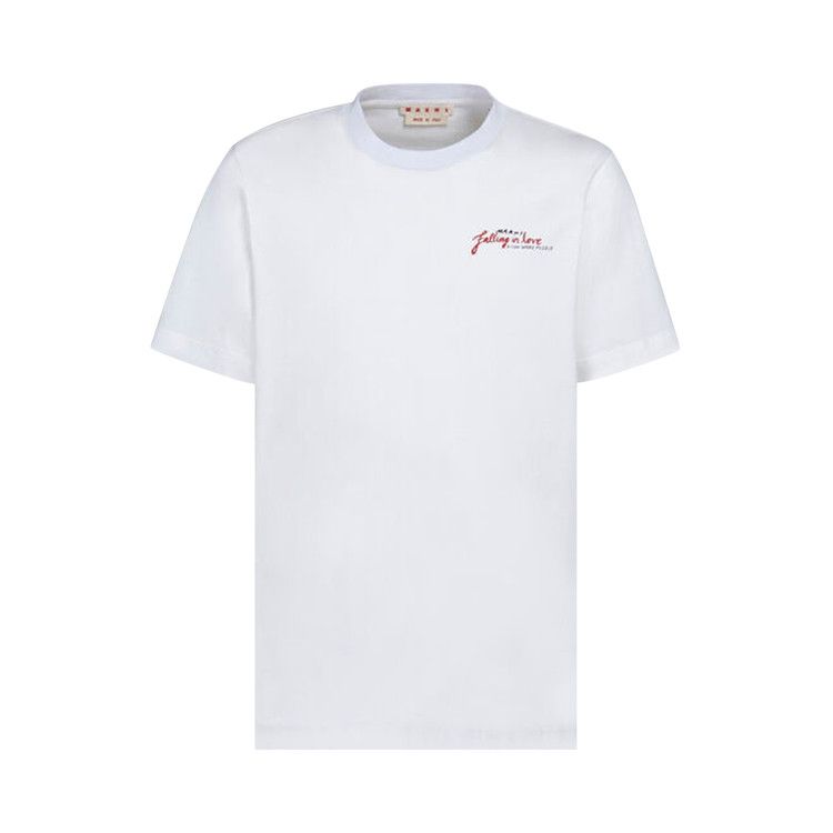 MARNI ロコフリントクルネックTシャツ HUMU0198X1UTCZ57 00B99 Buy Marni Short-Sleeve T-Shirt 'Lily White