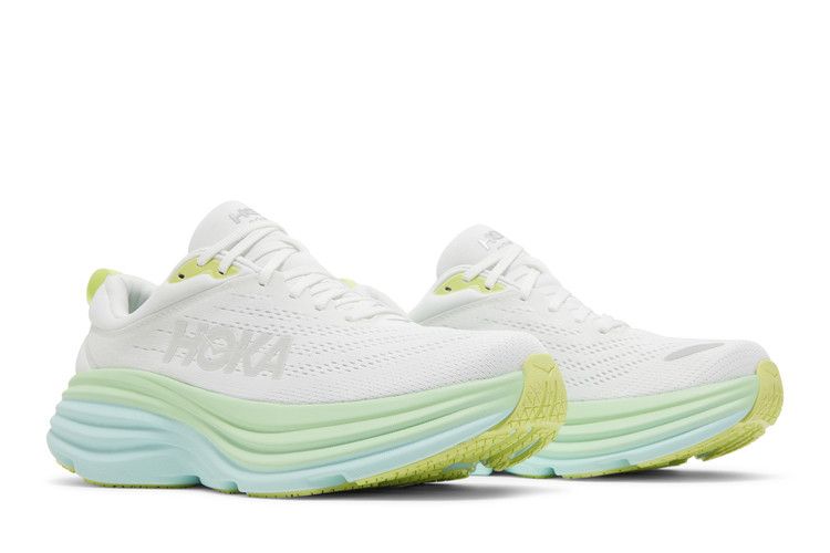 Hoka Wmns Bondi 8 'blanc De Blanc Sunlit Ocean'