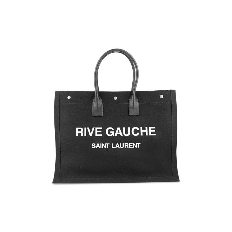 Saint Laurent Rive Gauche Tote Bag Black/White