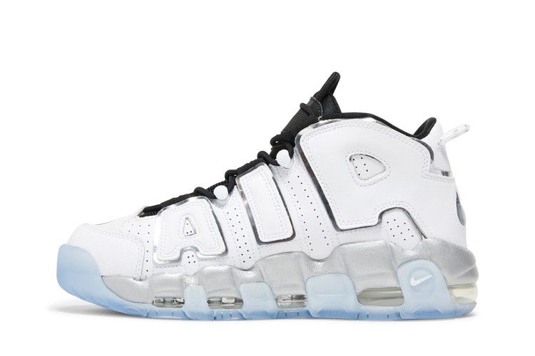 Nike uptempo deals all white