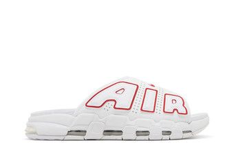 サンダル Nike Air More Uptempo Slides University Red FD9884-100 Buy Air More Uptempo Slide 'White University Red' - FD9884