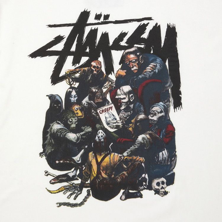 Buy Stussy Creepy Group Tee 'White' - 3902217 WHIT | GOAT