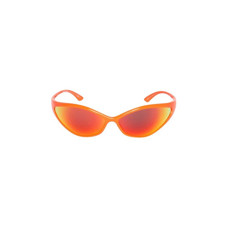 Balenciaga 90s Oval Sunglasses Orange