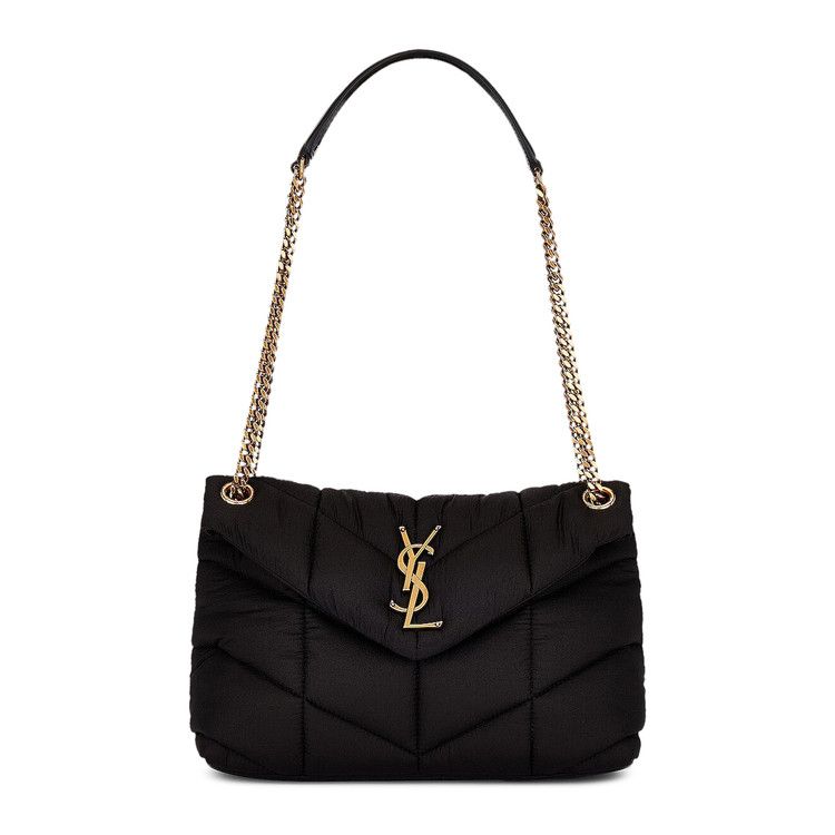 Buy Saint Laurent Small Puffer Nylon Chain Bag 'Black