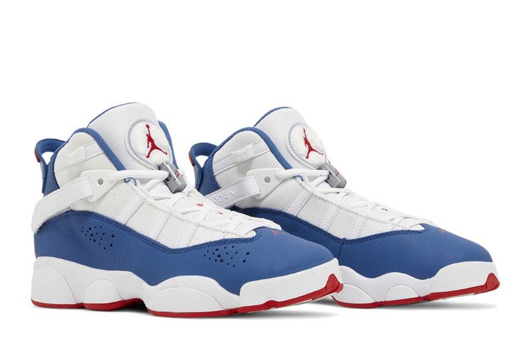 Air Jordan 6 Rings Gs White True Blue