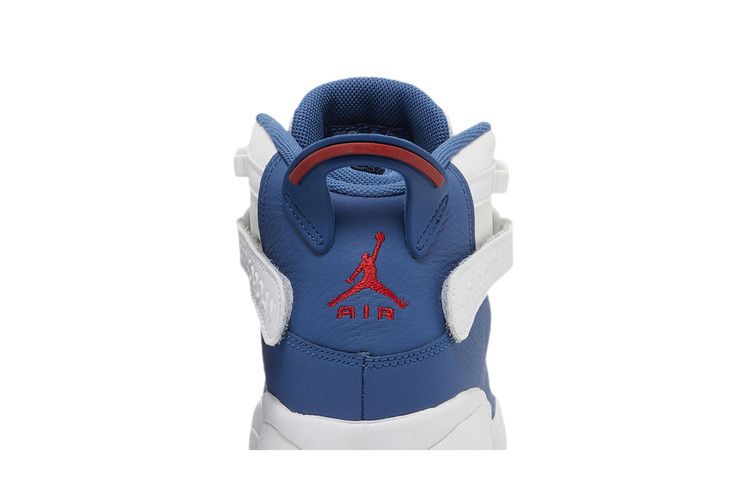 Air Jordan 6 Rings Gs White True Blue